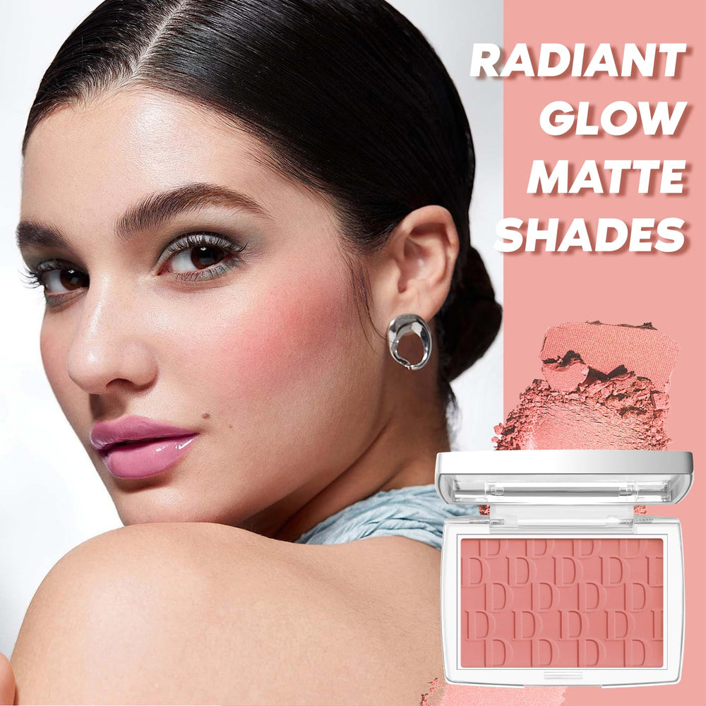 LYBHDAFA Lightweight blush powder delivers breathable, buildable color.