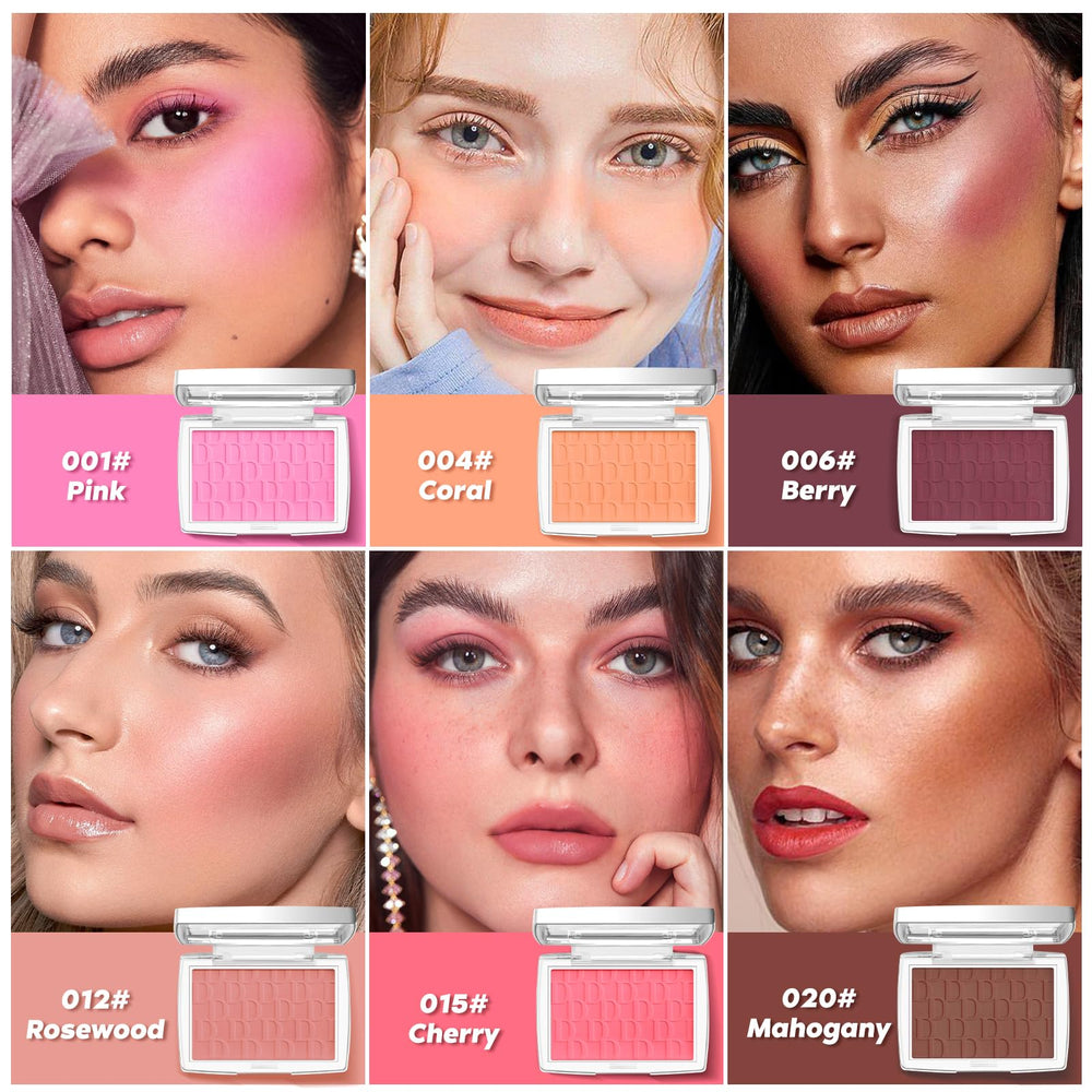LYBHDAFA Matte blush color provides sheer, even coverage.