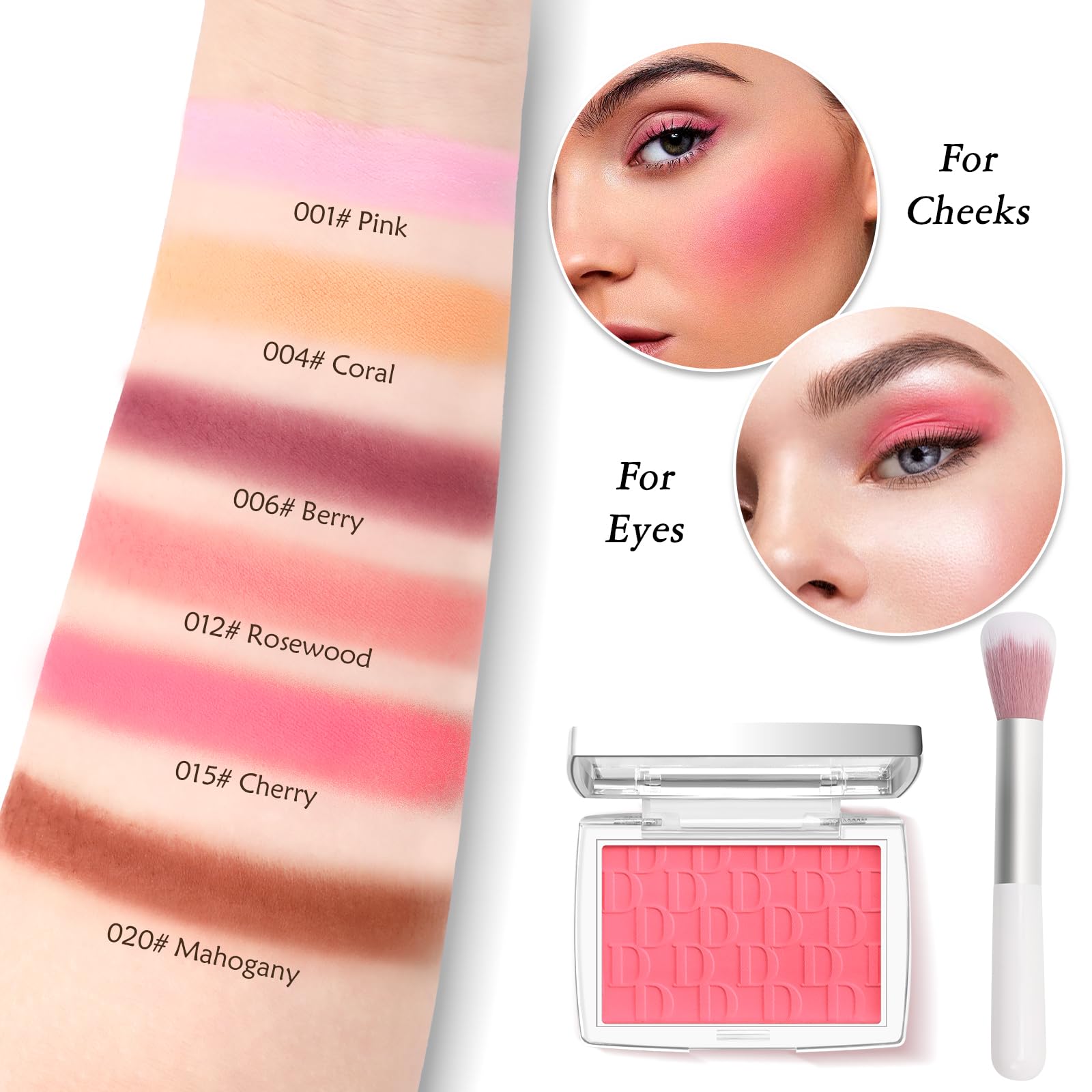 LYBHDAFA Brush included enables convenient on-the-go makeup.