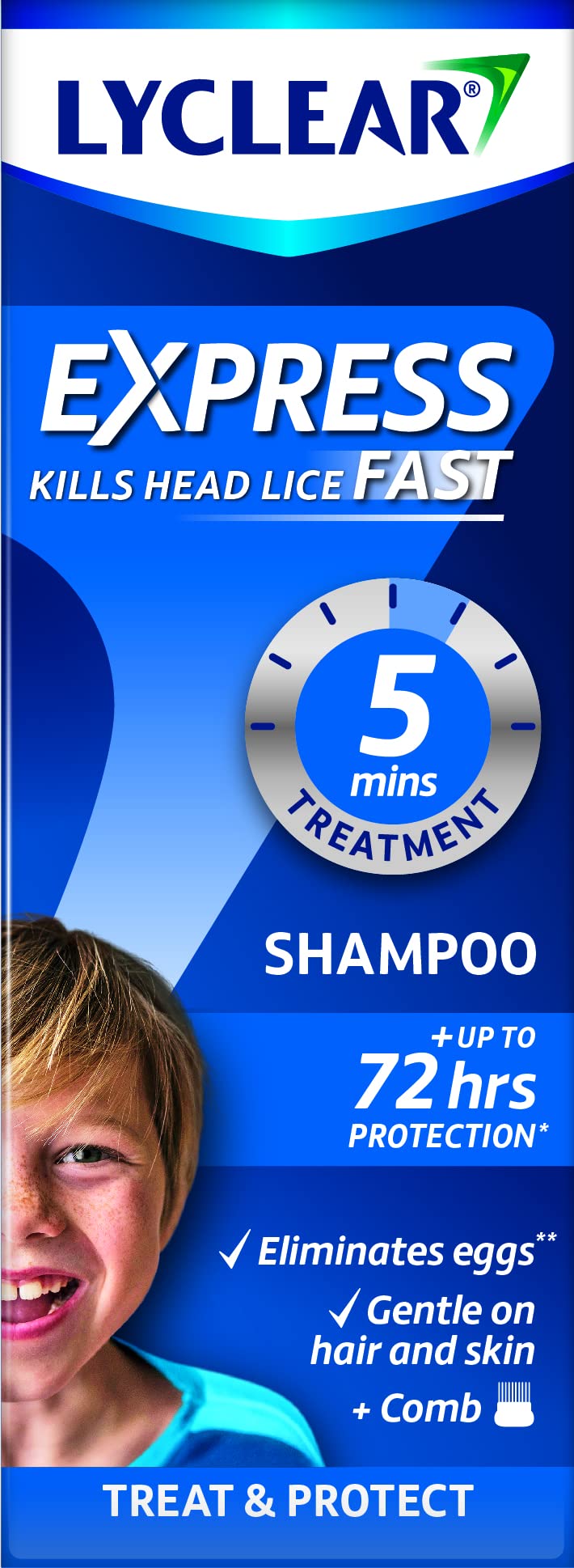Lyclear Extra Strong Shampoo bottle 200 ml for fast head lice treatment.