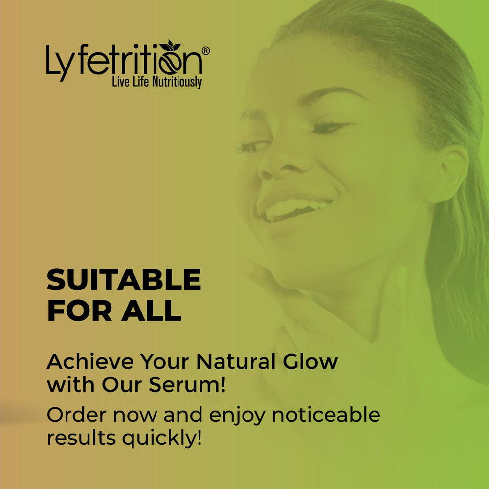 Lyfetrition Hyaluronic Acid Serum swatch on skin showing plump, refreshed look