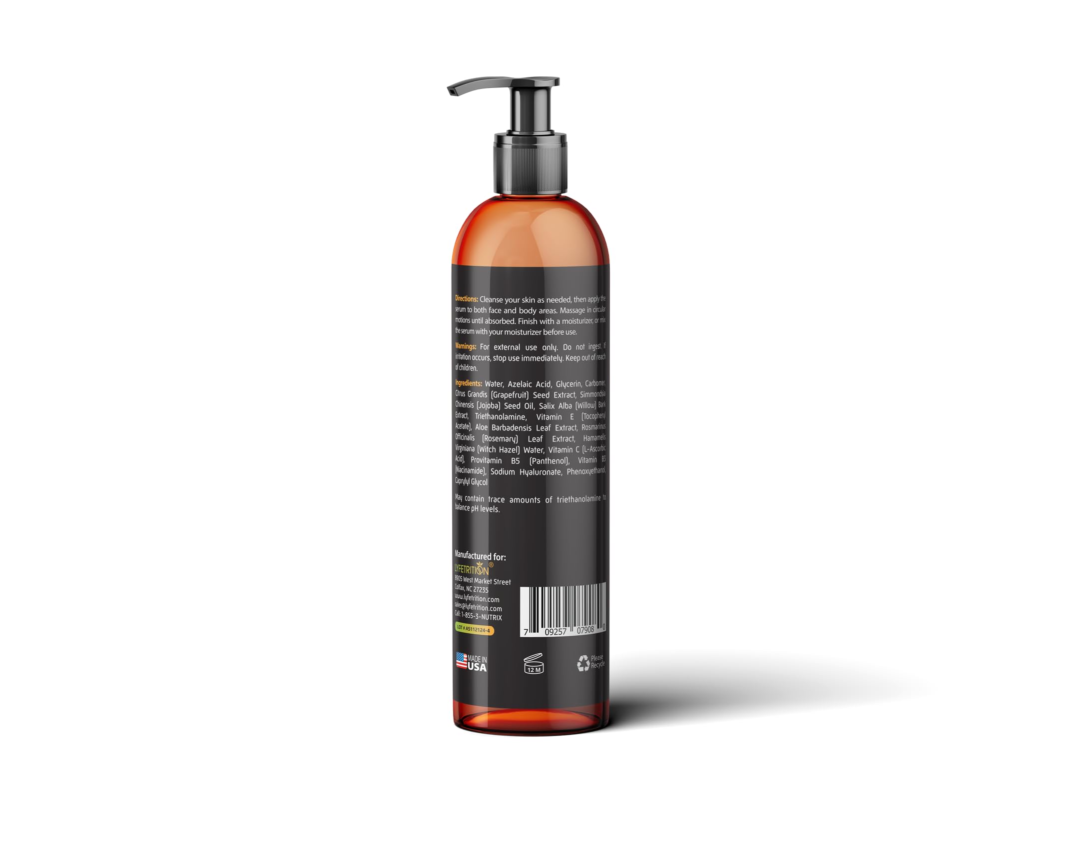 Lyfetrition azelaic serum routine with moisturizer for layering.