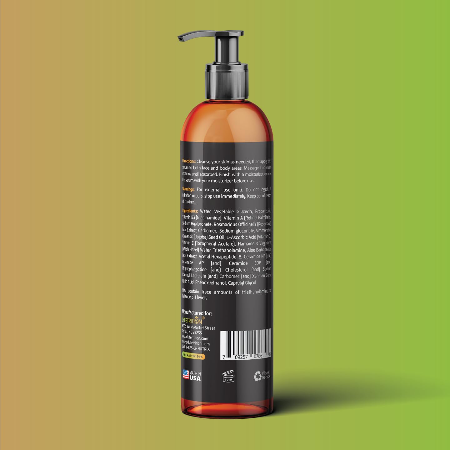 Lyfetrition Youth Renewal Serum with aloe highlights soothing hydration