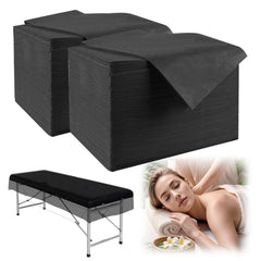 LYHZLBAY disposable massage table sheets 31x71 inches in black for quick changes between clients