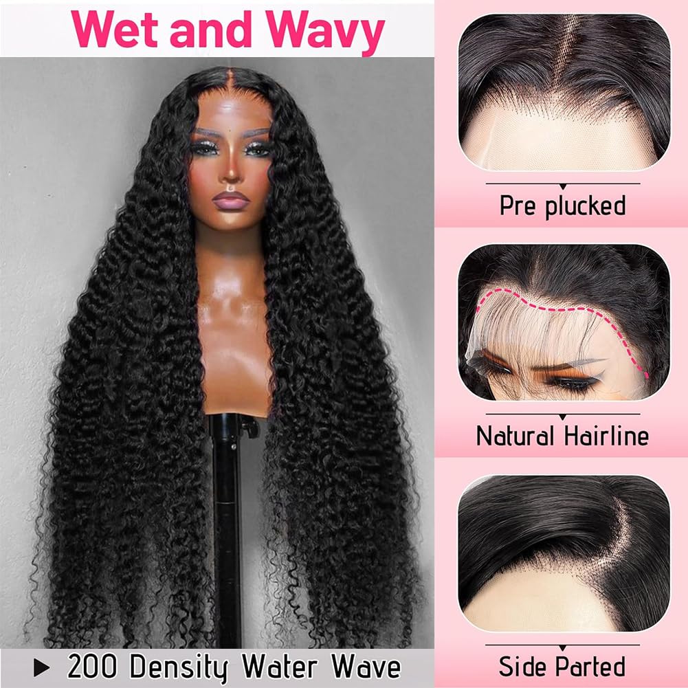 LYILYI Brazilian virgin hair water-wave wig offers soft texture and minimal tangling.