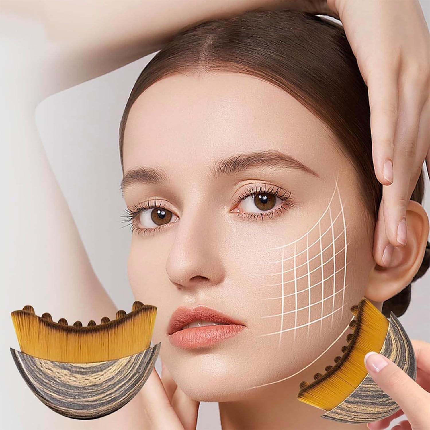 Lymphatic Contour Face Brush is compact and portable for travel