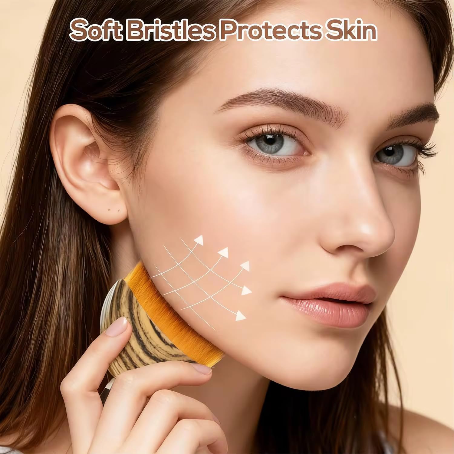 Lymphatic Contour Face Brush, compact design helps reduce facial puffiness