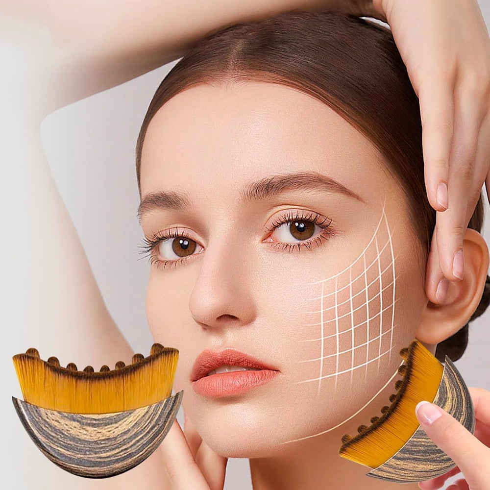 Lymphatic Contour Face Brush suitable for spa and professional use.