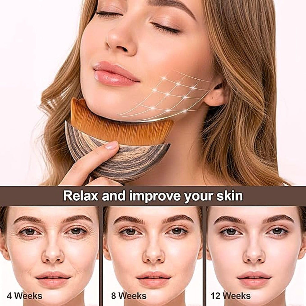 Compact Lymphatic Drainage Brush for daily home use