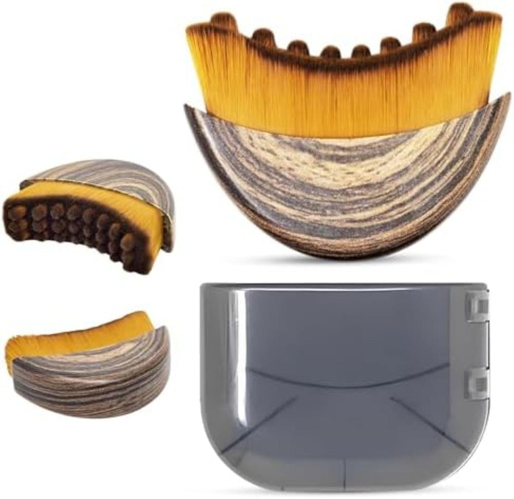 Lymphatic Drainage Brush with ergonomic handle for precise jawline contouring