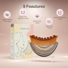 Lymphatic Drainage Brush targets face and jawline for a refreshed look