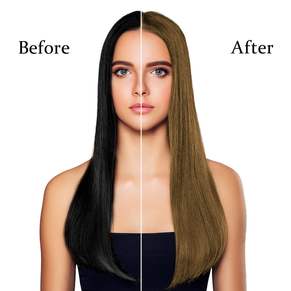 lymznus coffee hair dye shampoo application on dry hair for quick color