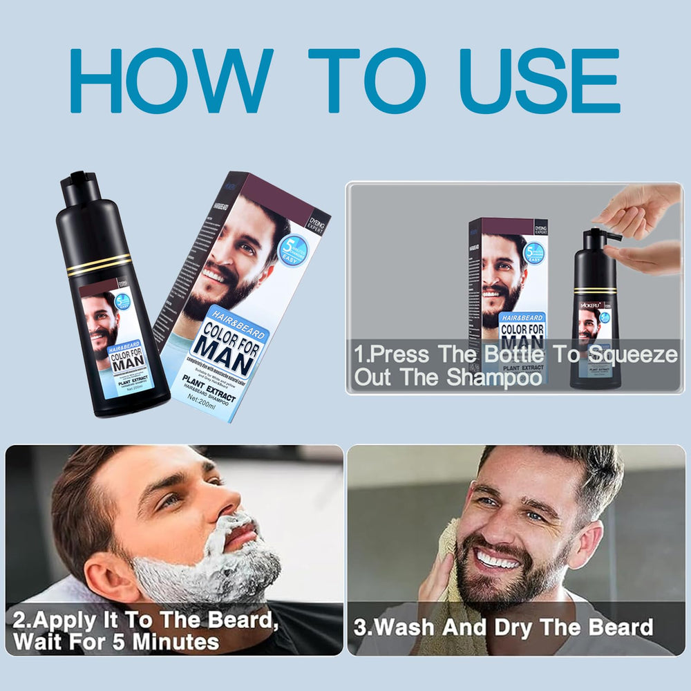 Lymznus long-lasting beard color lasts 3-4 weeks