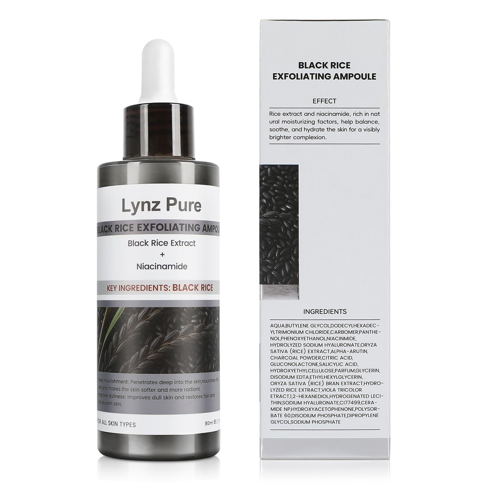 Lynz Pure Peel Shot Glow packaging emphasizes premium exfoliating care.