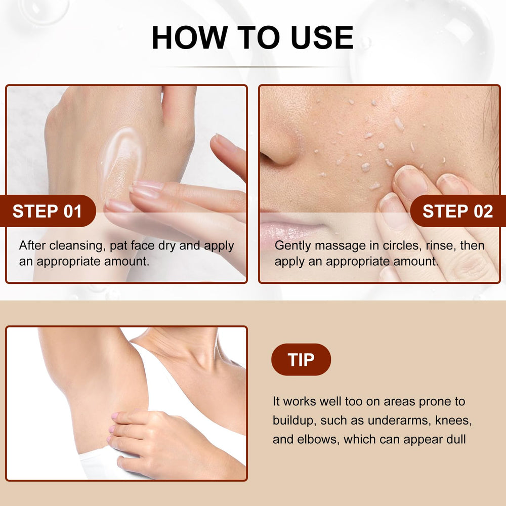 Lynz Pure Peel Shot Glow pore refinement steps illustrating cleaner pores.