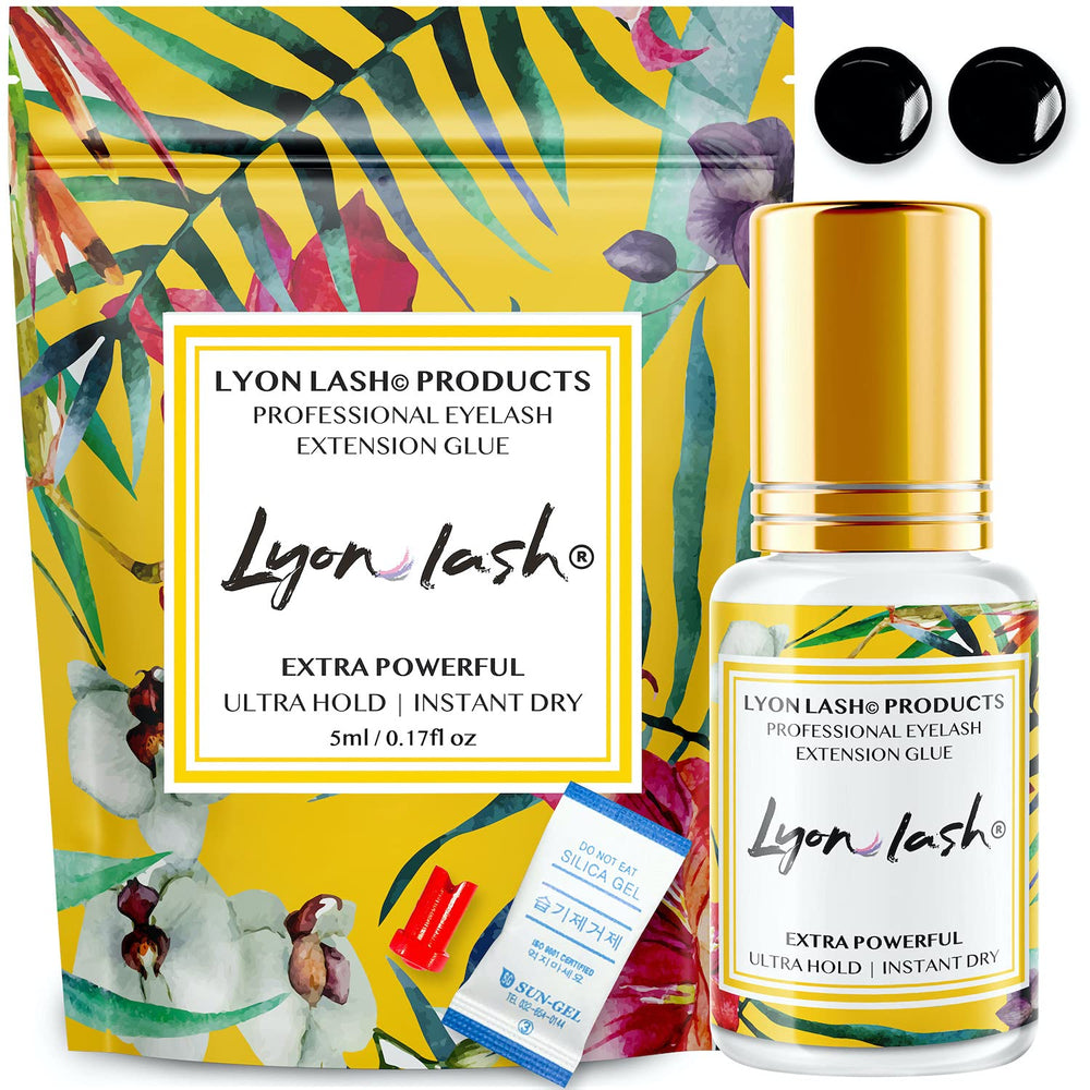 Lyon Lash 5ml performance glue bottle delivers a strong bond for lasting lash sets.
