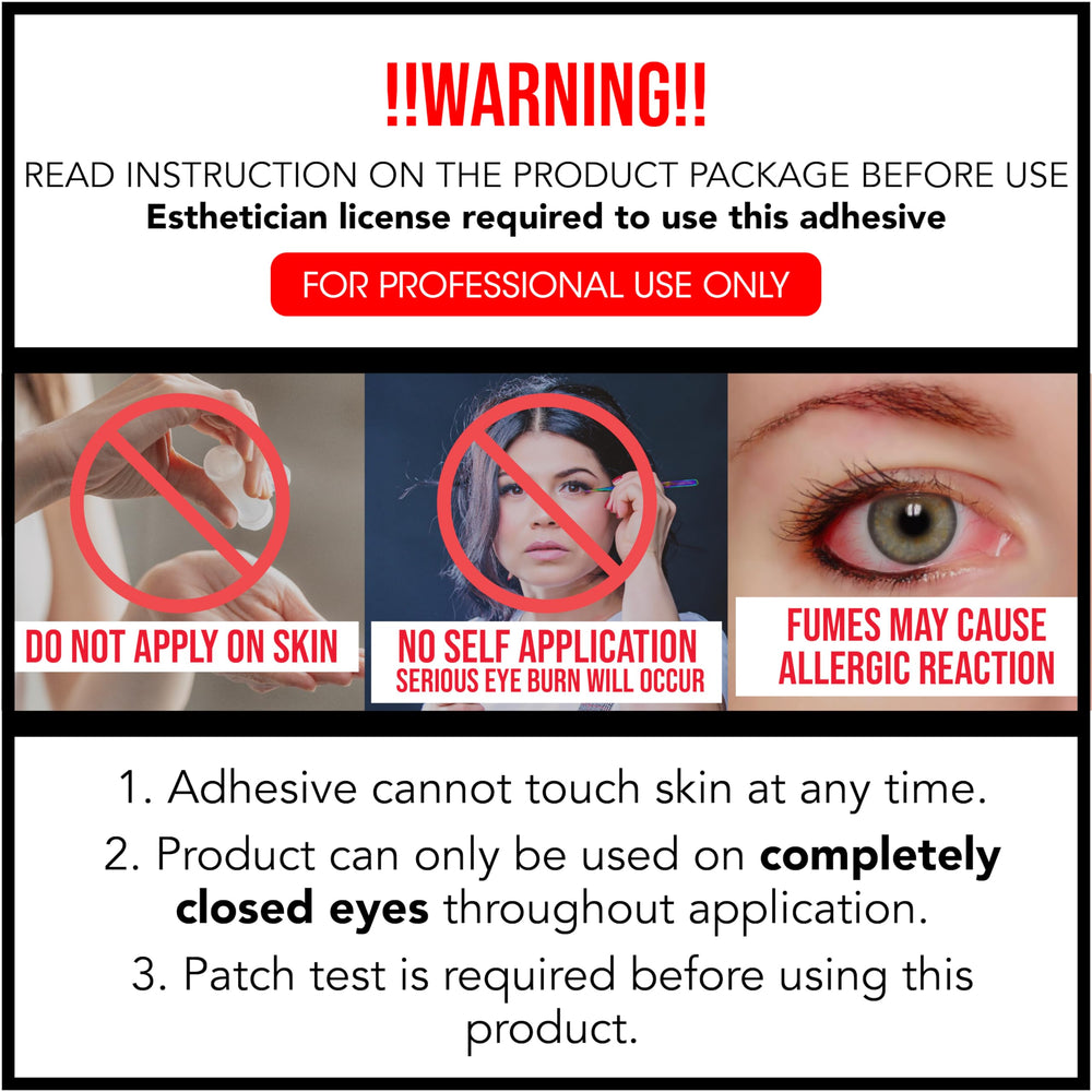 Lyon Lash black adhesive color provides discrete look for dark lashes.