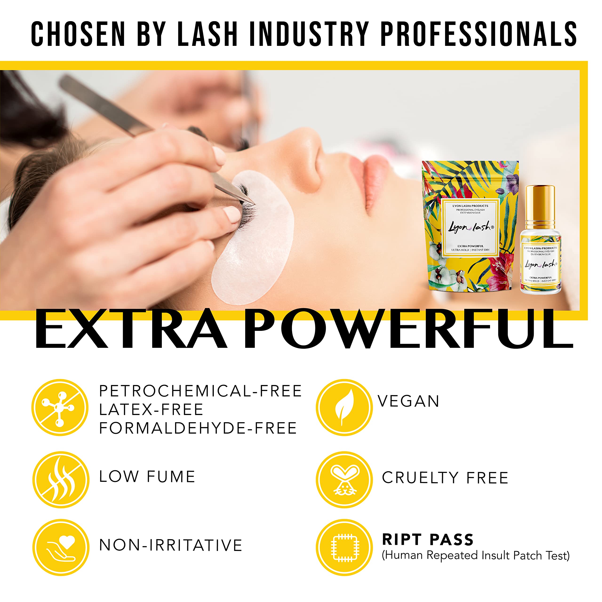 Lyon Lash 6-8 weeks retention data supports longer-lasting lash looks.