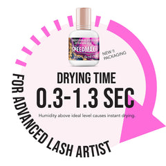 Lyon Lash SpeedMax black gel close-up highlights professional adhesion.