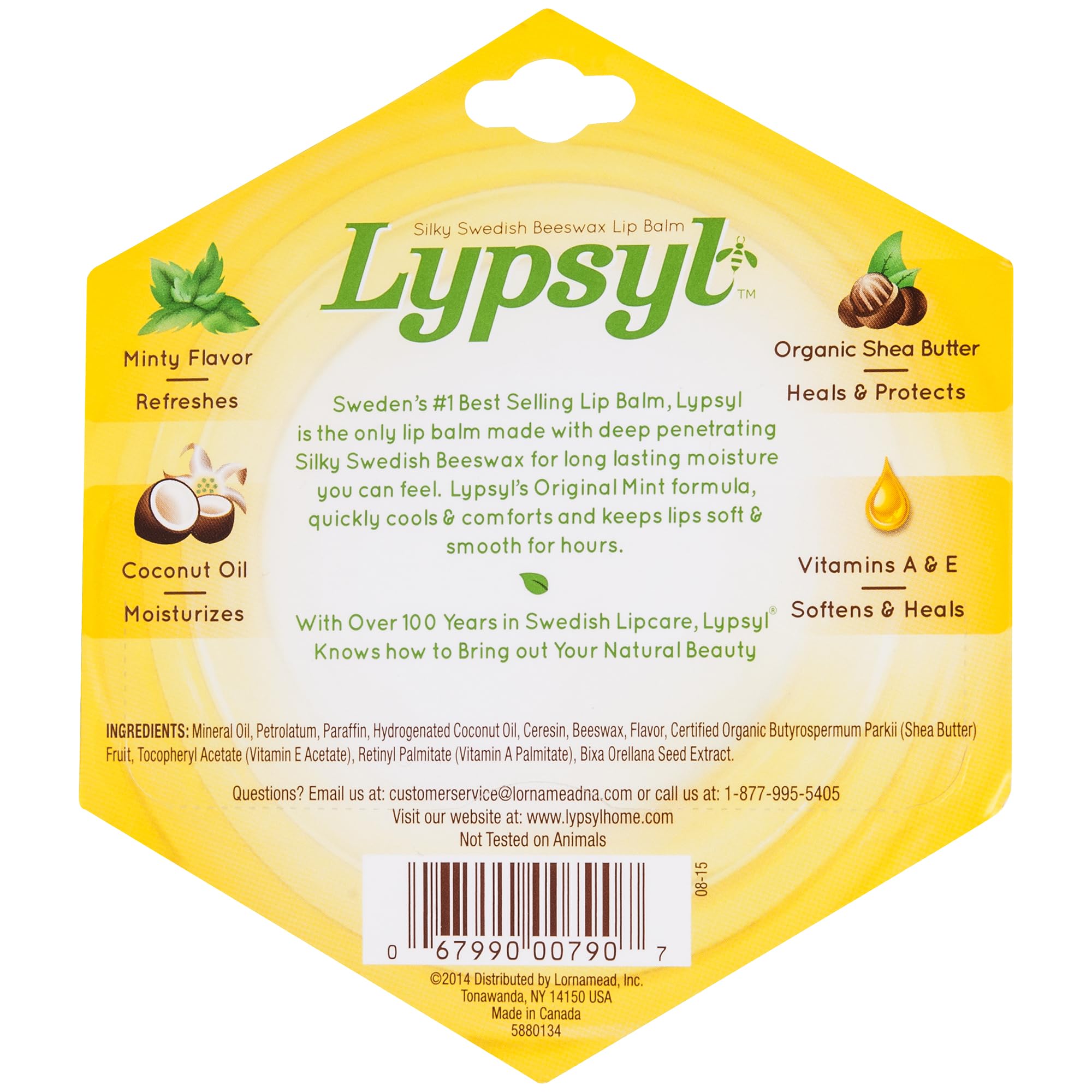Lypsyl pack of 10 compact tubes for on the go lip care