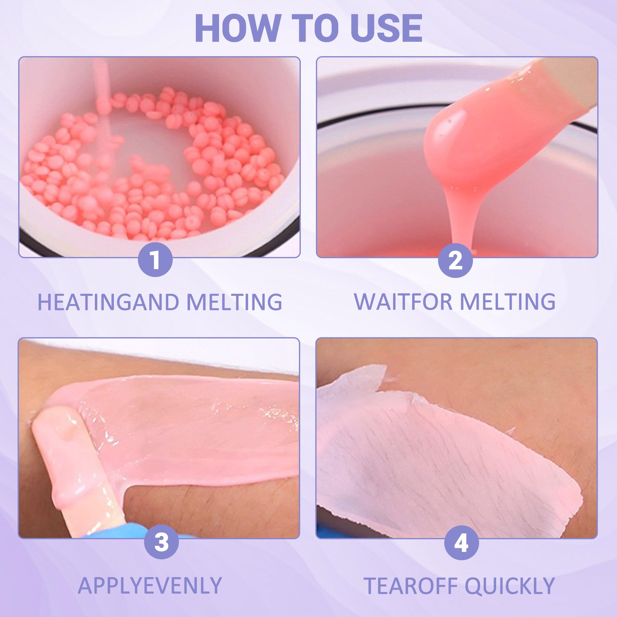 Low melting point allows safer, controlled application during sessions
