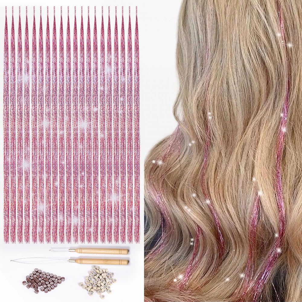 Lyric Selection tinsel application ease shown with micro beads and clamp