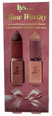 LYS Beauty Brave highlighter swatch for champagne-gold glow.