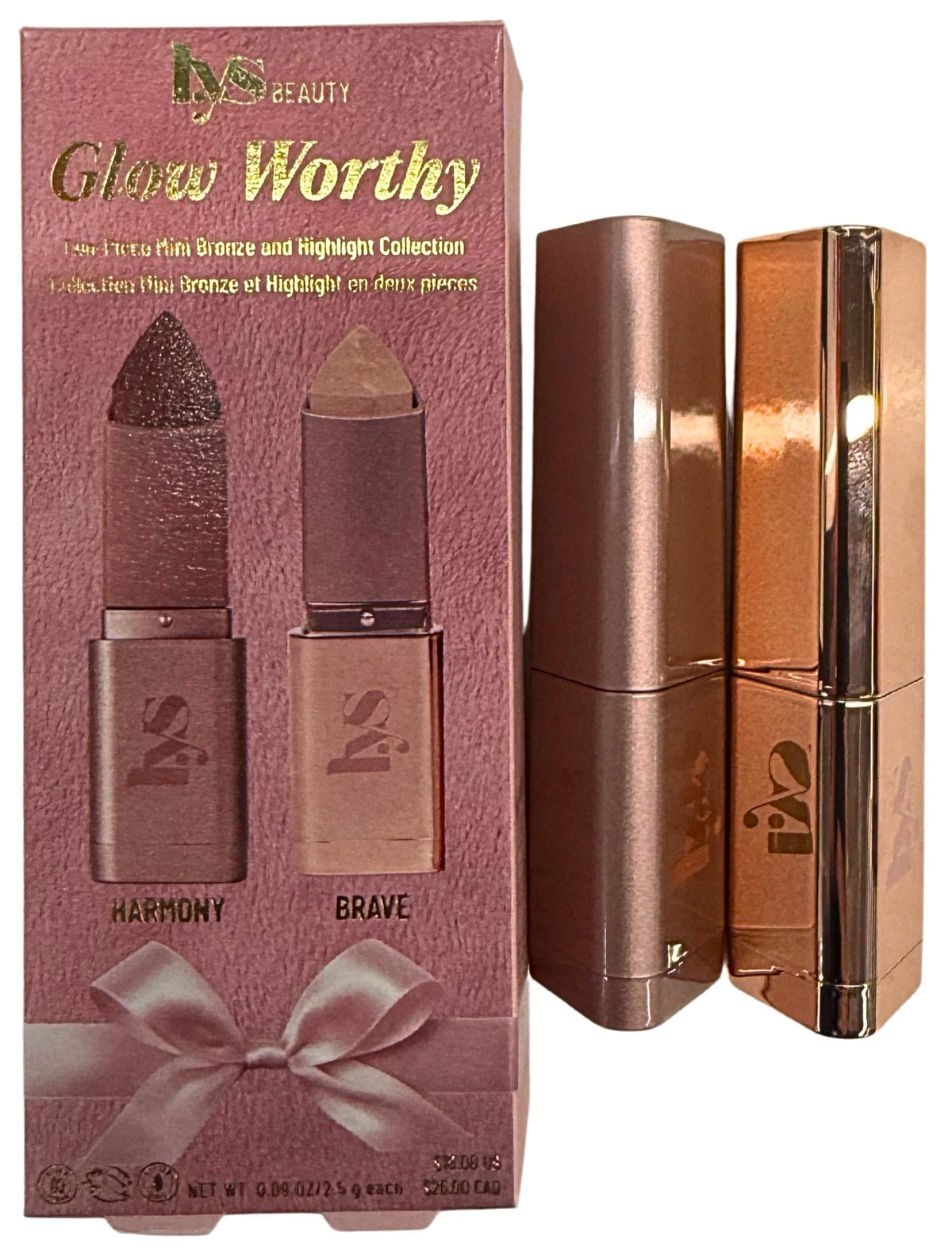 LYS Beauty Harmony bronzer swatch for warm definition and contour.