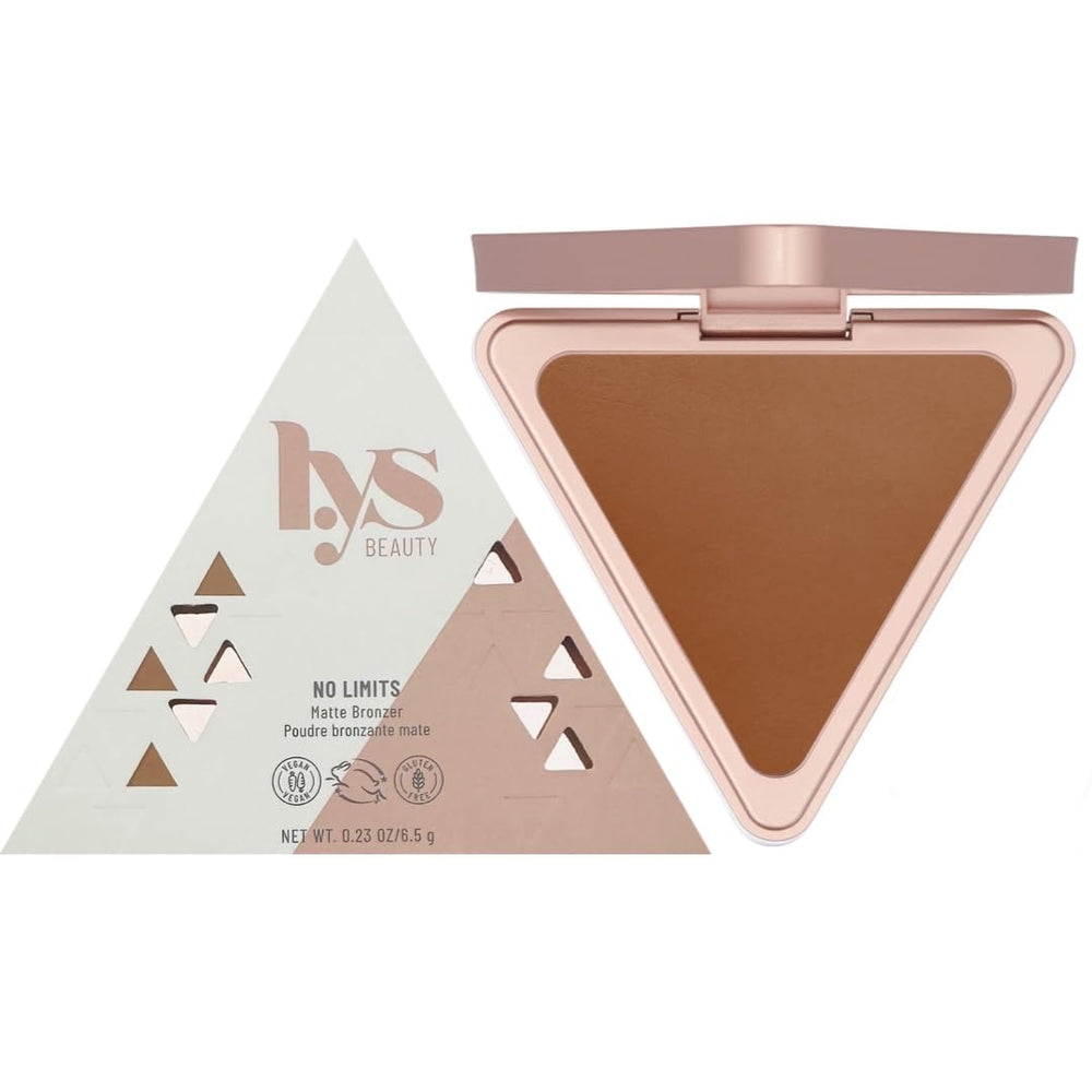 LYS Beauty No Limits Matte Bronzer compact for on-the-go warmth and contour.