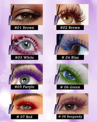 LYSdefeu 5D mascara purple lashes for dramatic, smudge-proof color