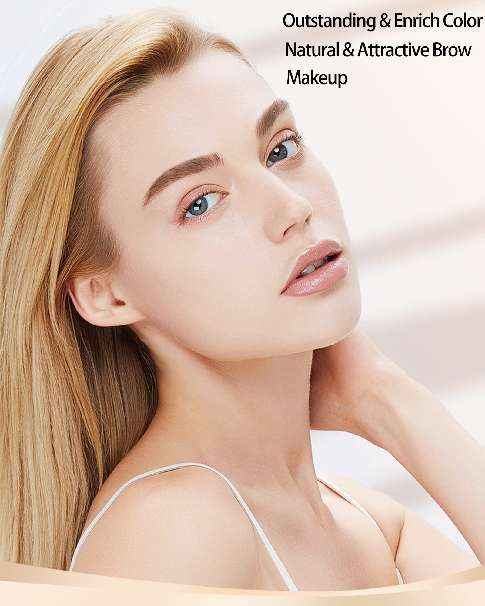 LYSdefeu brow gel spiral brush applying natural-looking fill.