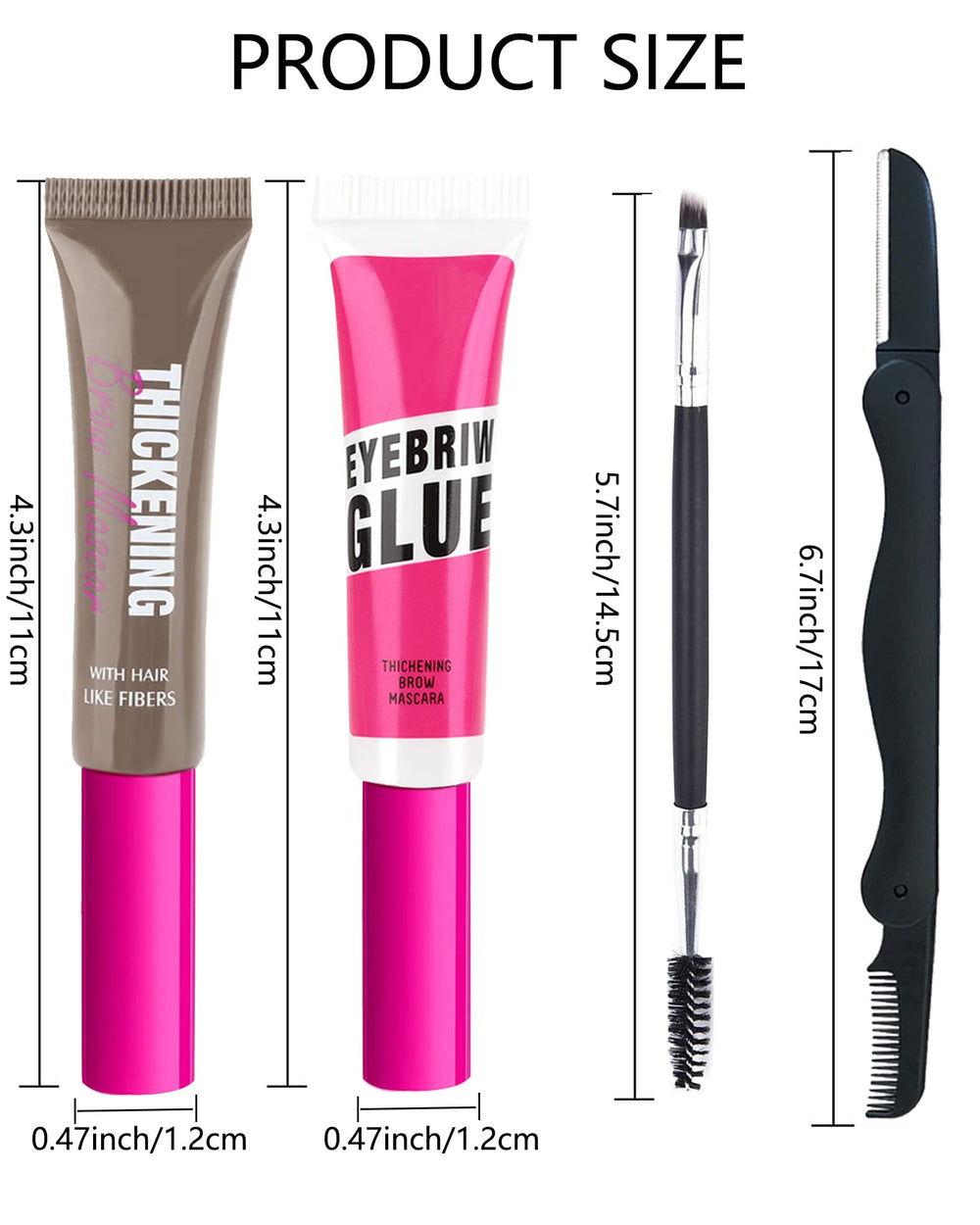 LYSdefeu Brow Gel Kit Espresso on-brow hold during workouts and activities.