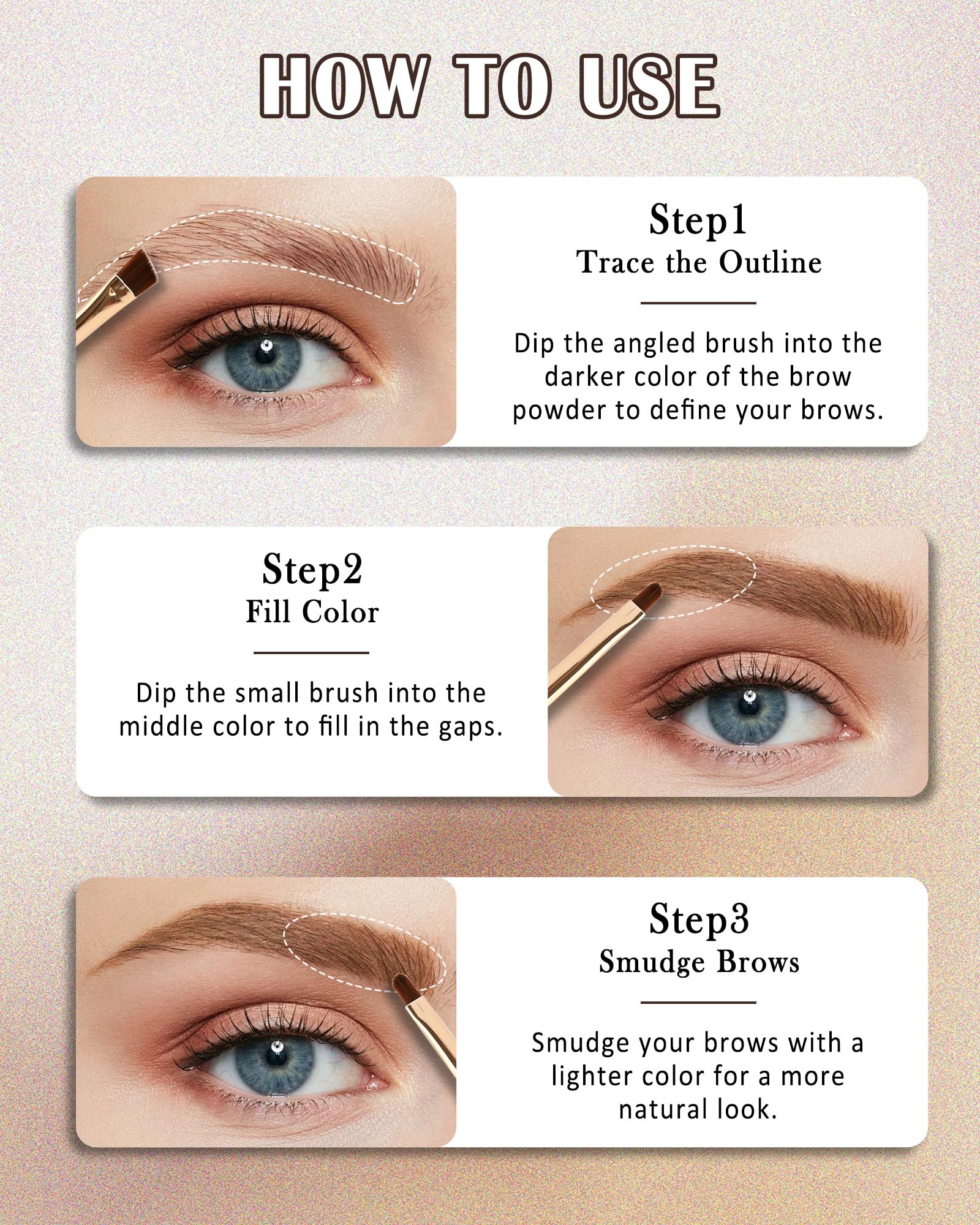 LYSdefeu built-in mirror supports on-the-go touch-ups.