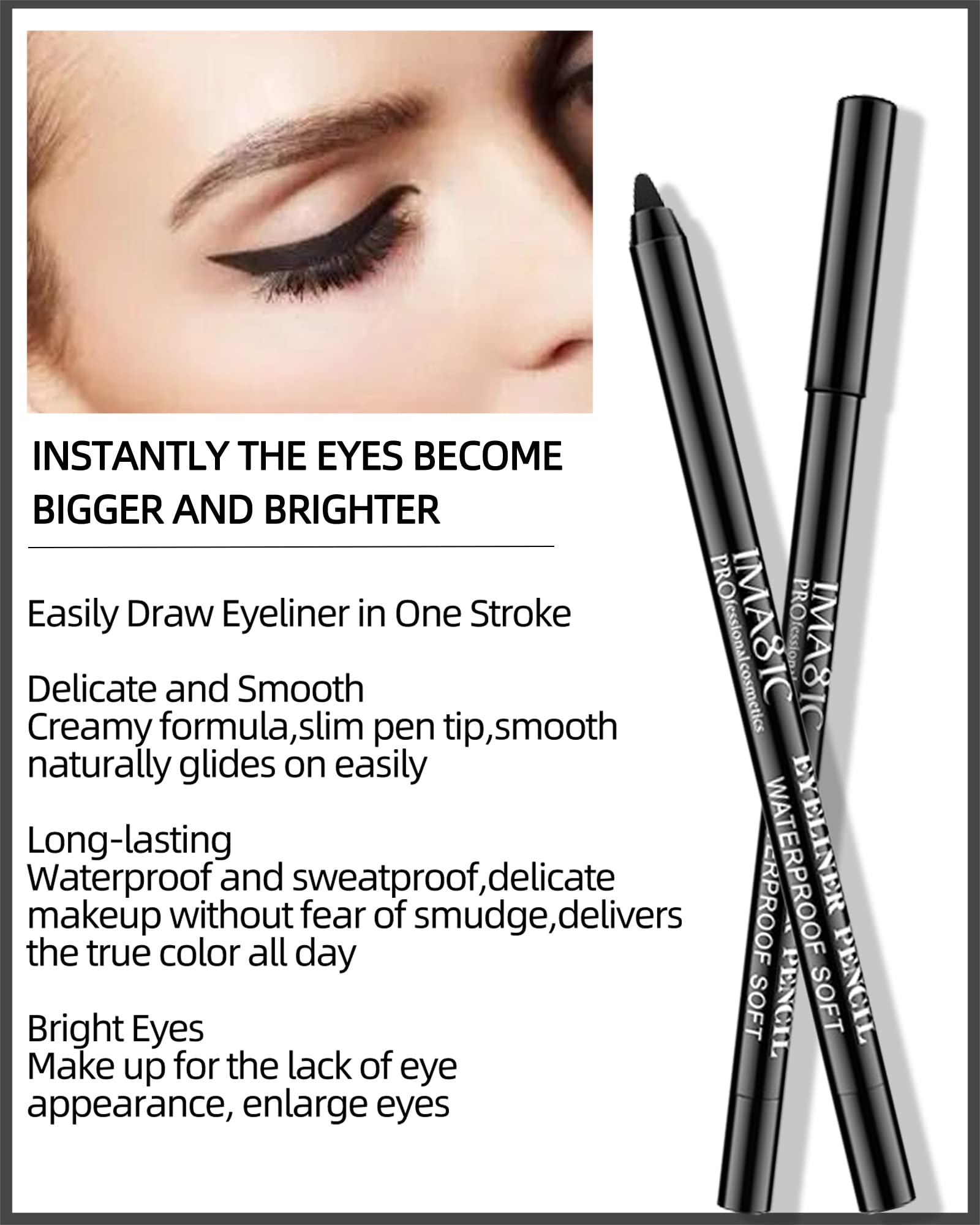 LYSdefeu cat eye makeup example demonstrating clean lines and dramatic definition