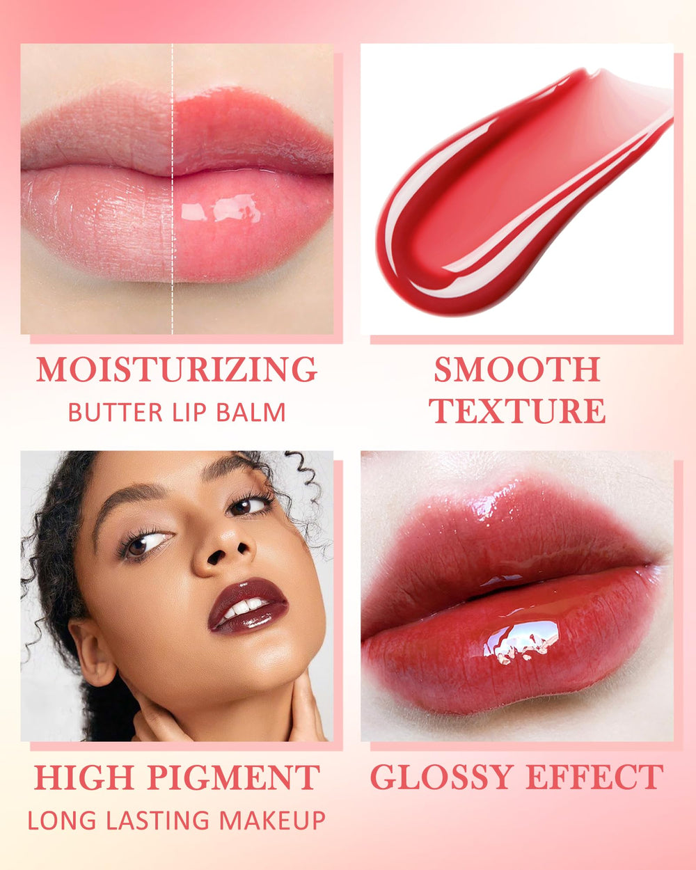 LYSdefeu Clear Jelly Yummy Tint Lip Stain swirl shows translucent glow.