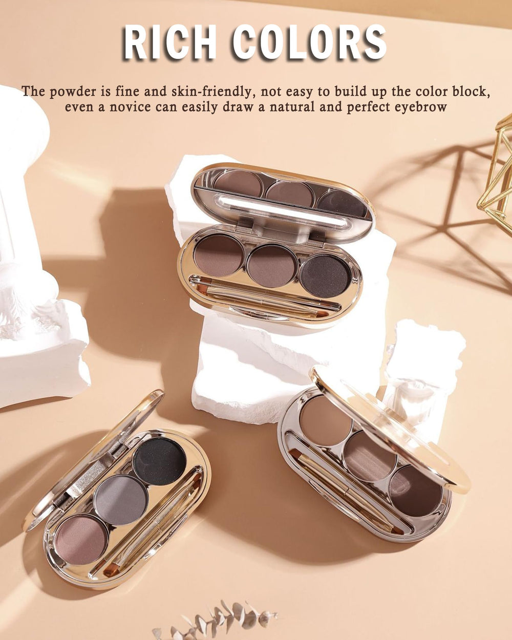 LYSdefeu compact brow kit fits easily in your makeup bag.