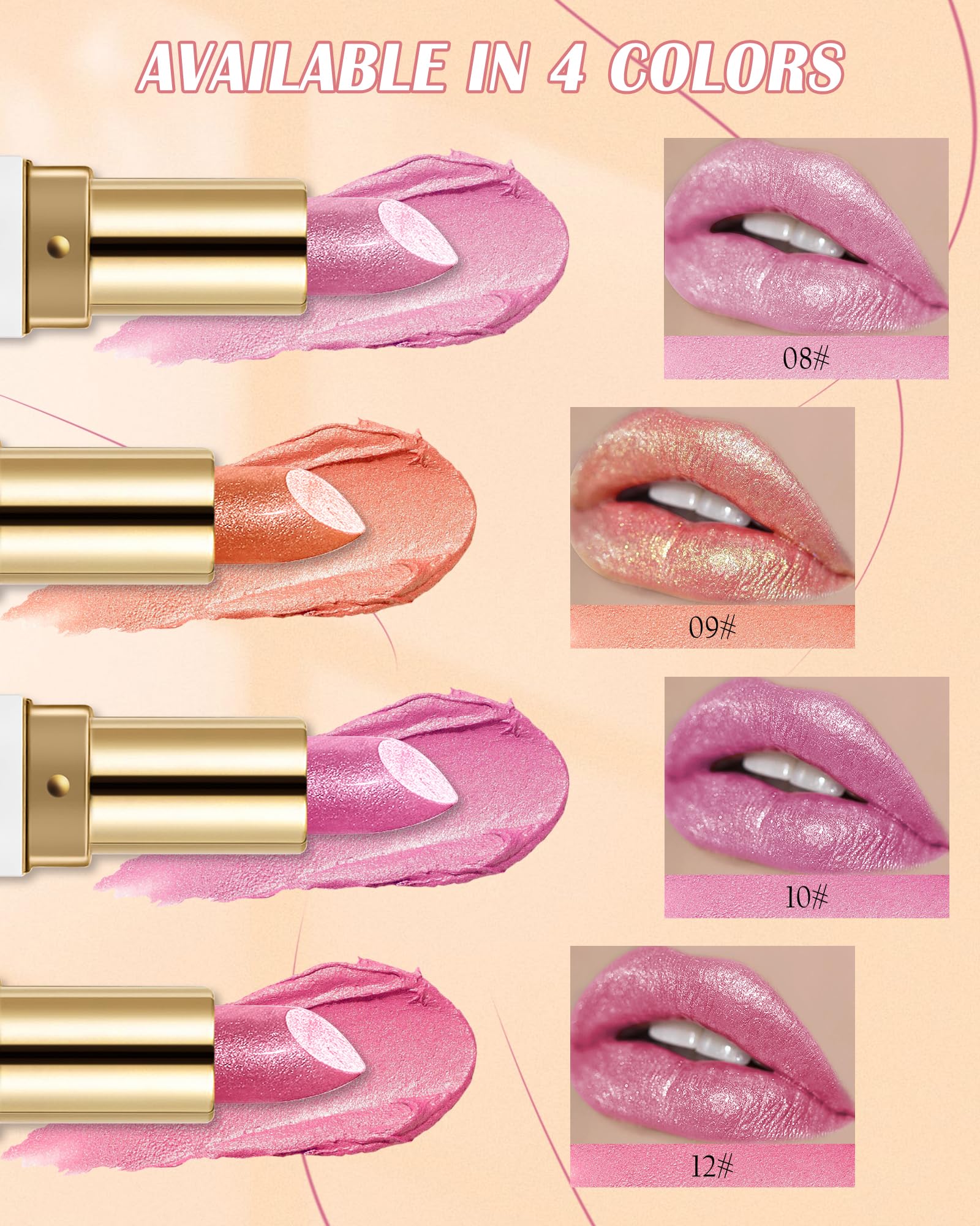LYSdefeu Diamond Glitter Lipstick long-wear color after meals