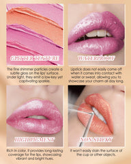 LYSdefeu Diamond Glitter Lipstick waterproof formula stays put in heat