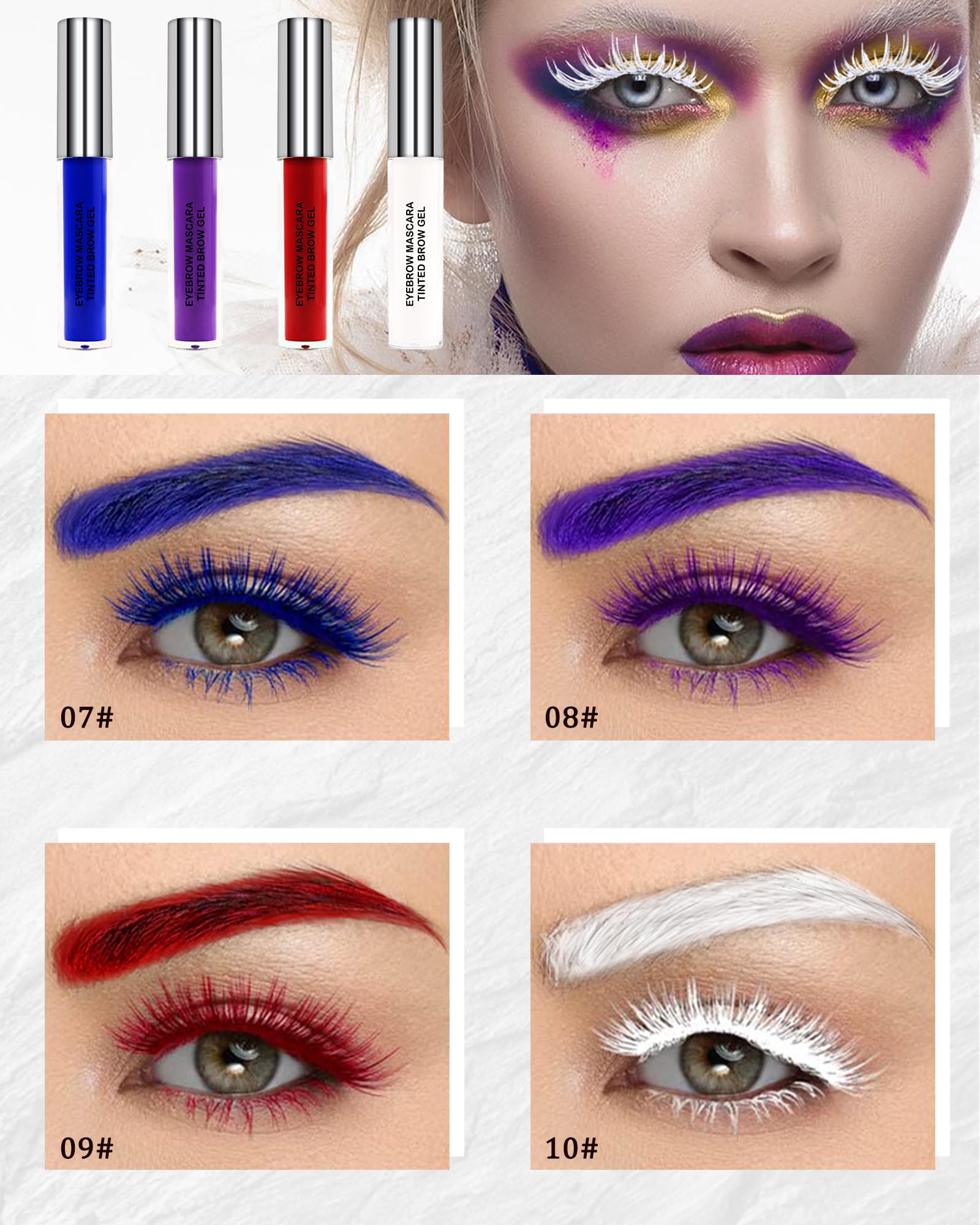 LYSdefeu Eyebrow Mascara Gel colorful look enhances eye makeup