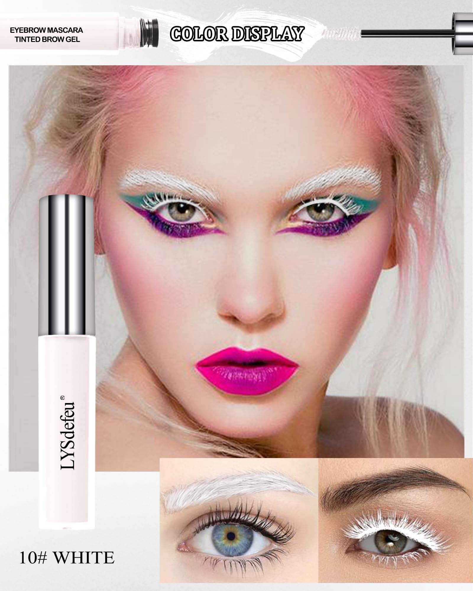 LYSdefeu Eyebrow Mascara Gel waterproof smudgeproof on brows and lashes