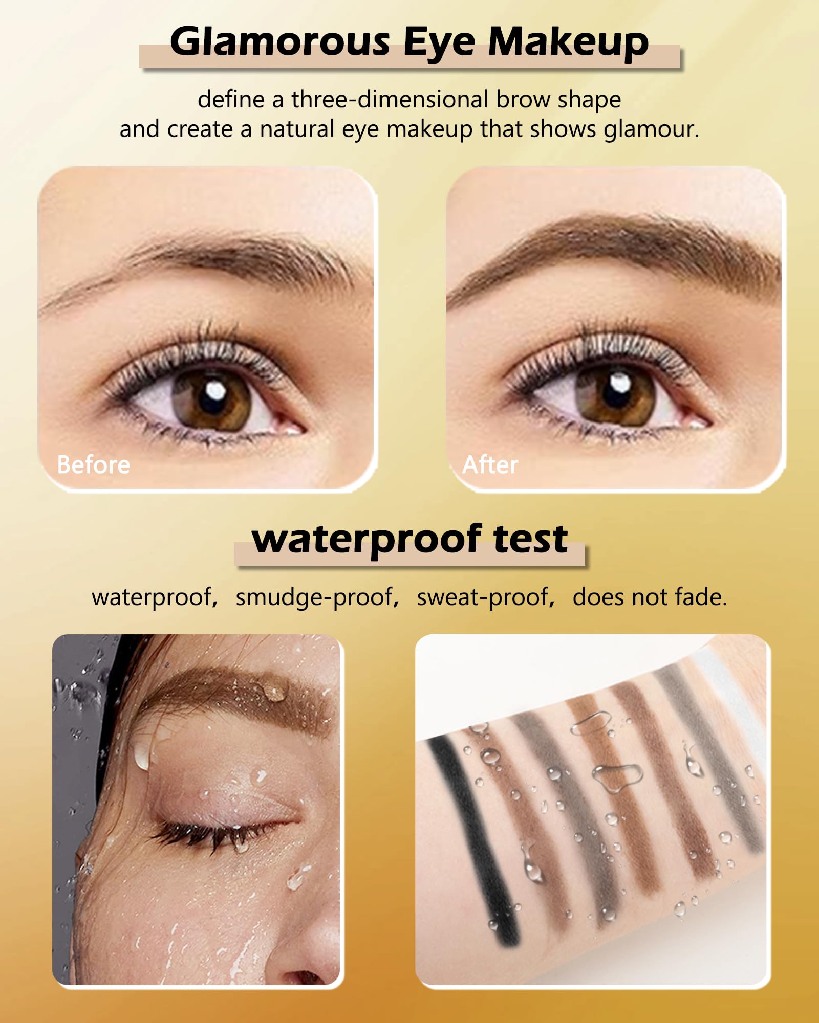 LYSdefeu Eyebrow Powder Kit natural shade pair for subtle contour and definition