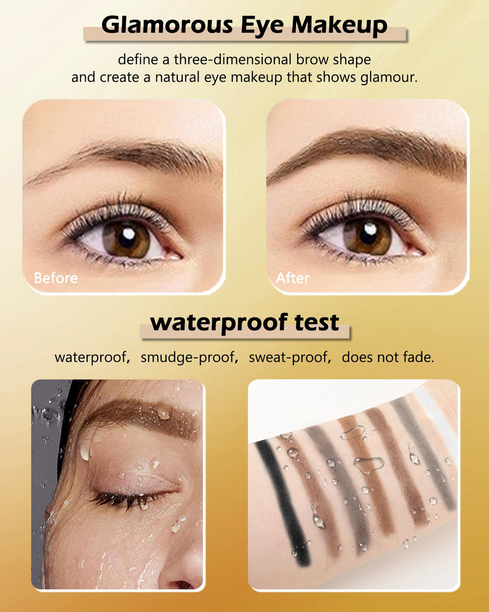 LYSdefeu Eyebrow Powder Kit natural shade pair for subtle contour and definition