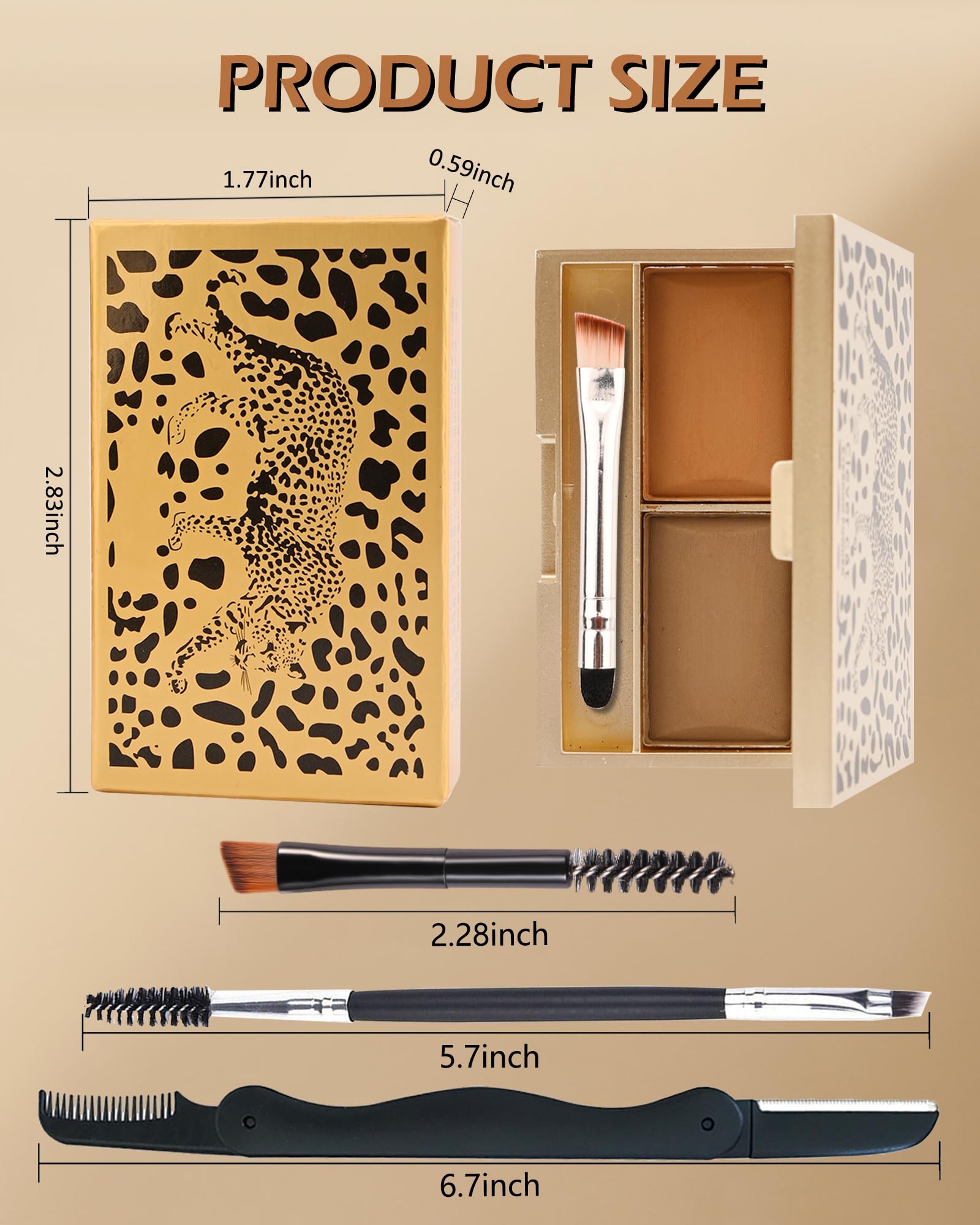 LYSdefeu Eyebrow Powder Kit versatile use as powder, contour, or eyeshadow