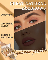 LYSdefeu Eyebrow Powder Kit waterproof and long-lasting for smudge-free brows