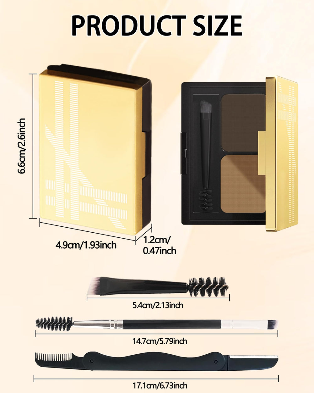 Two tone brow palette offers versatile looks with LYSdefeu