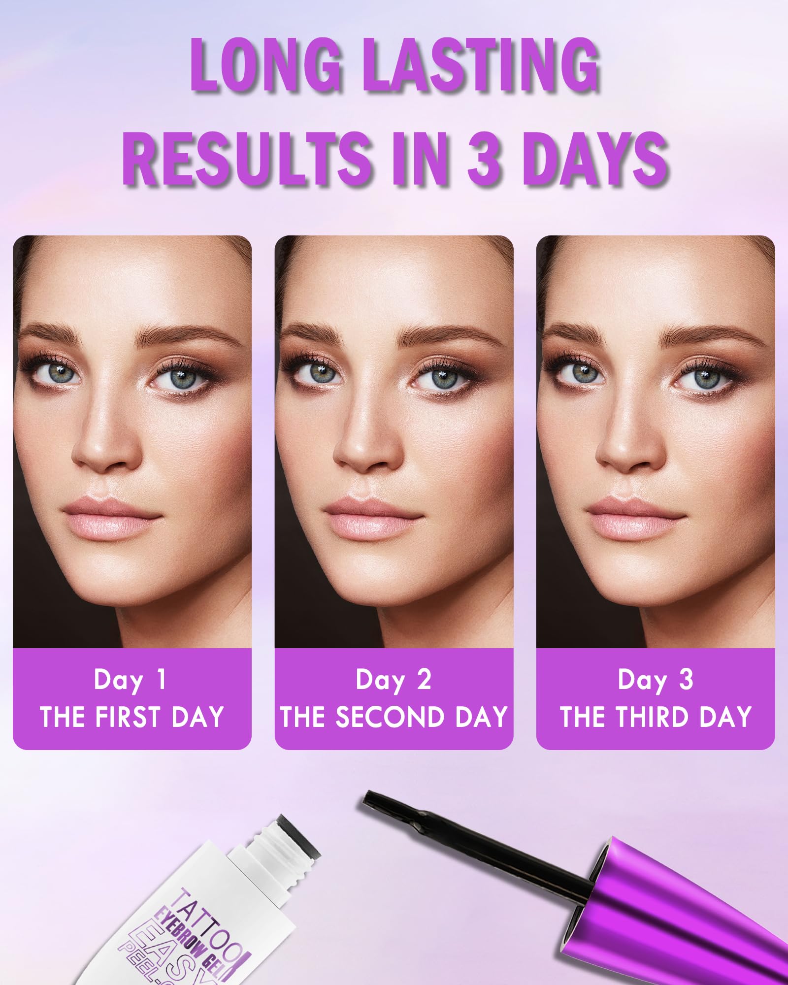 LYSdefeu waterproof brow tint remains intact during workouts.