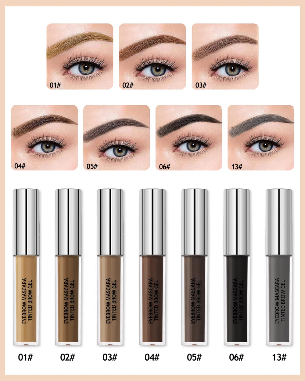 LYSdefeu waterproof brow gel resists sweat and oil for all-day wear.