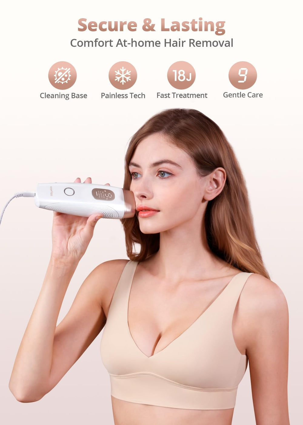 LYSMOSKI armpits treatment for quick, gentle hair reduction at home.
