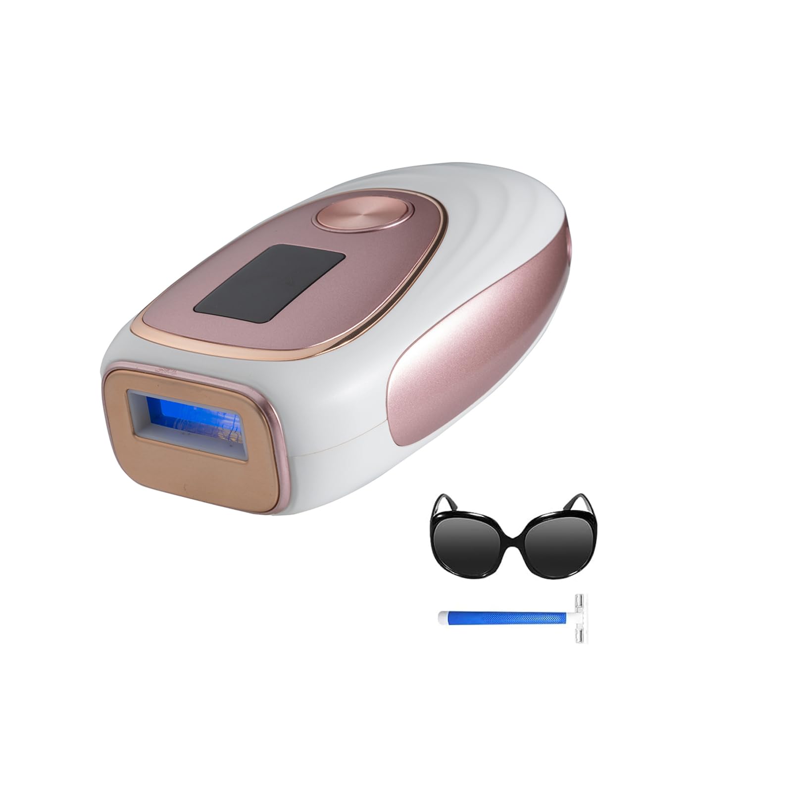 LYSMOSKI laser hair removal front view with ice cooling for painless home sessions