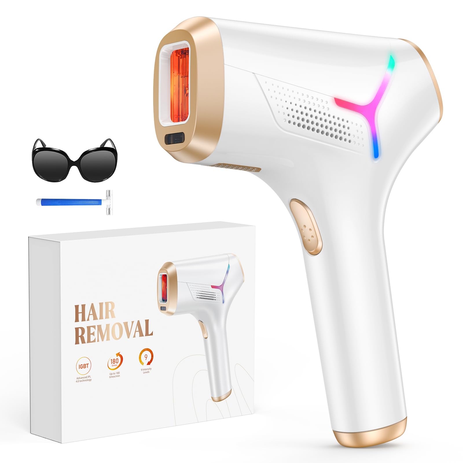 LYSMOSKI laser hair removal window 5.2cm2 expands coverage for quicker sessions